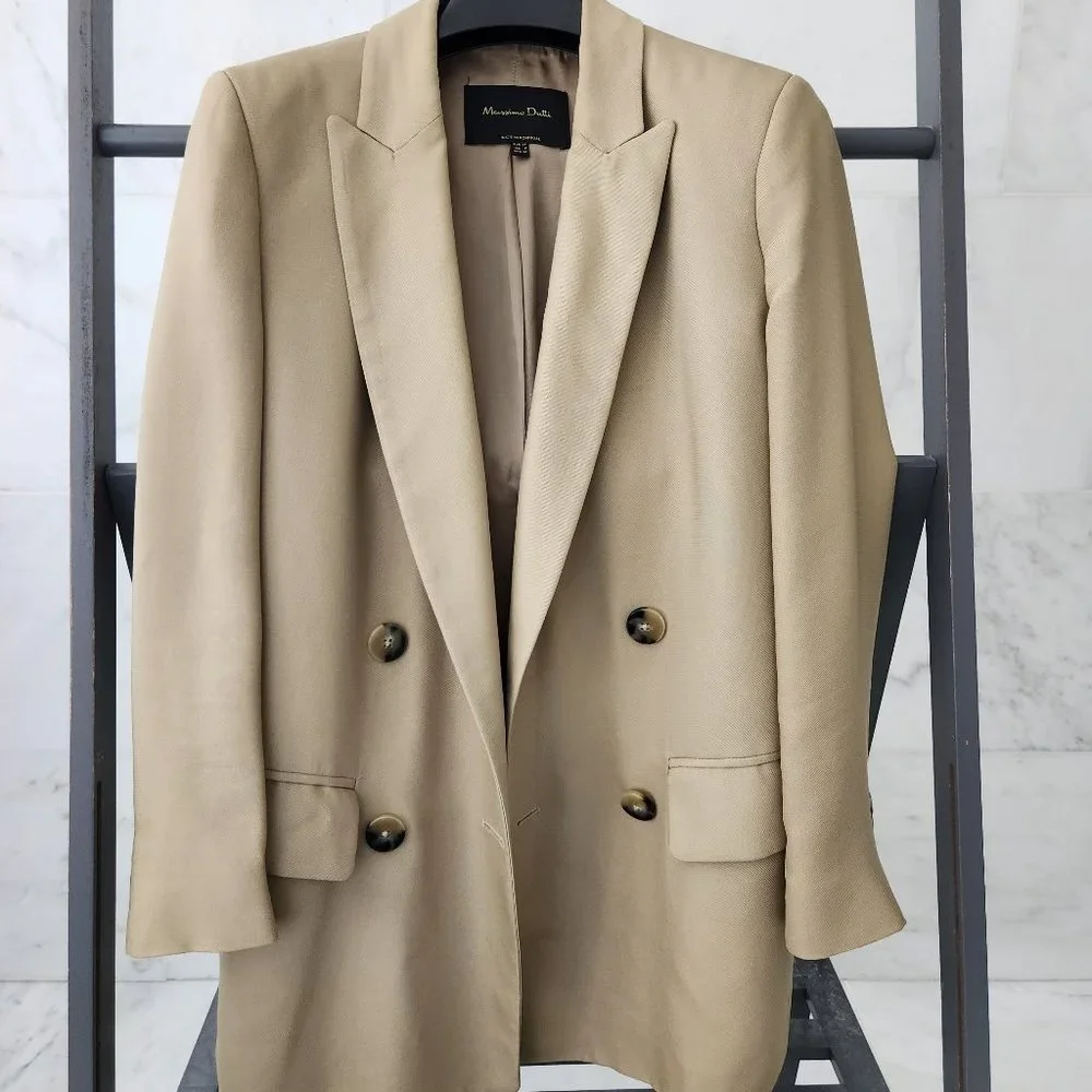 Massimo Dutti Blazer, Tan - Picture 1 of 5